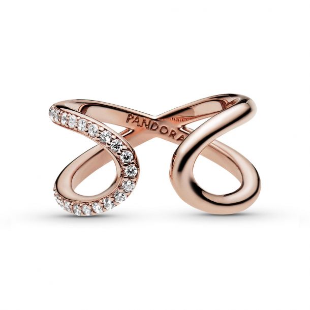 Infinity ring rose gold pandora sale