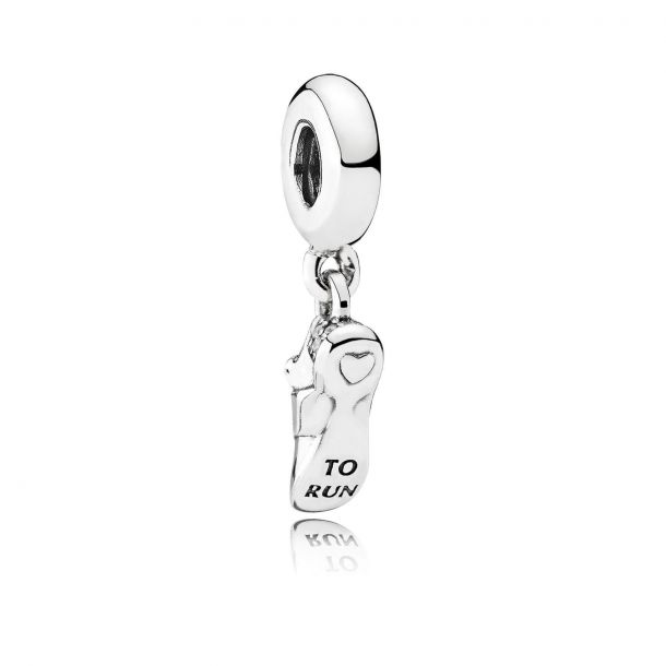 PANDORA Running Shoe Dangle Charm Clear Cubic Zirconia REEDS Jewelers