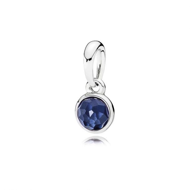 Pandora September Droplet Pendant Synthetic Sapphire REEDS Jewelers