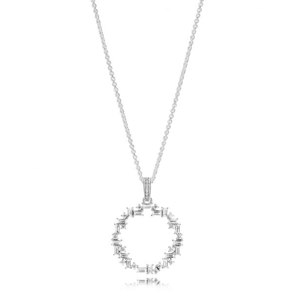 Pandora Shards of Sparkle Pendant Necklace Clear Cubic Zirconia