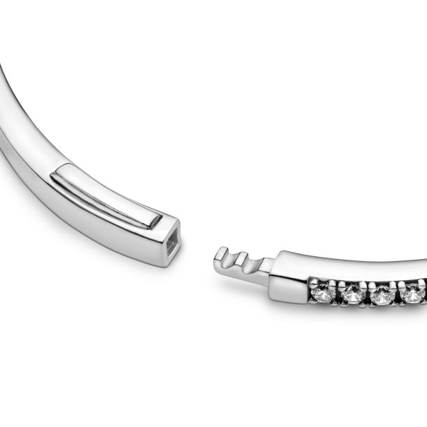 Pandora Shimmering Wish Bangle Bracelet Clear Cubic Zirconia