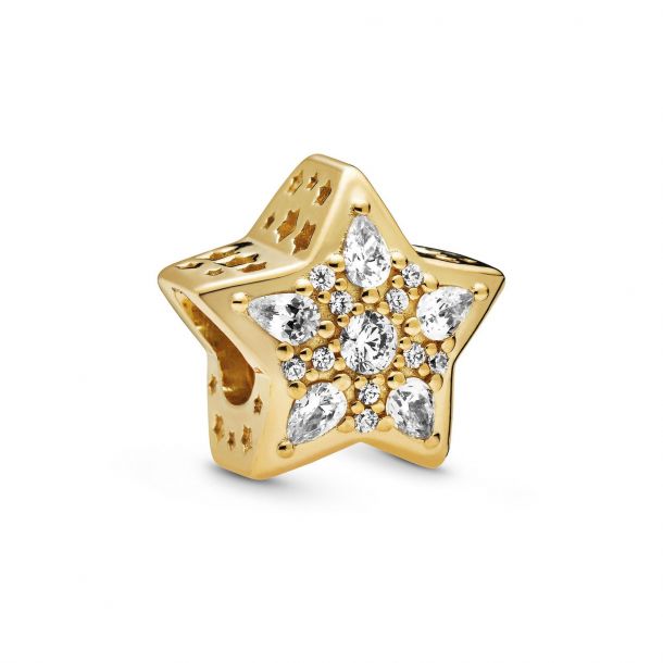 Pandora Celestial Star Charm Gold Plated