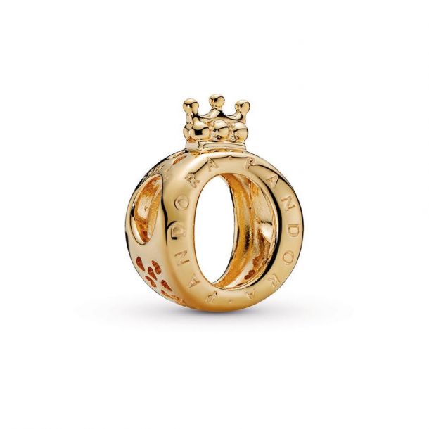 Pandora Crown O Logo Charm Gold Plated