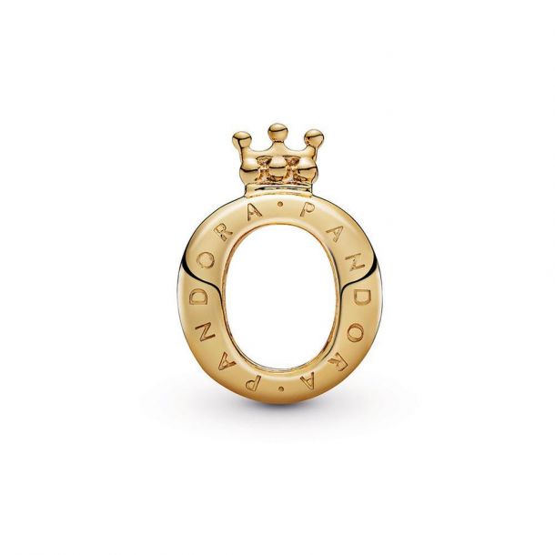 Pandora Crown O Logo Charm Gold Plated