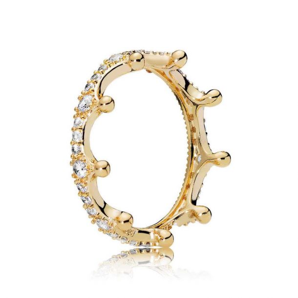 Pandora pink enchanted crown ring on sale