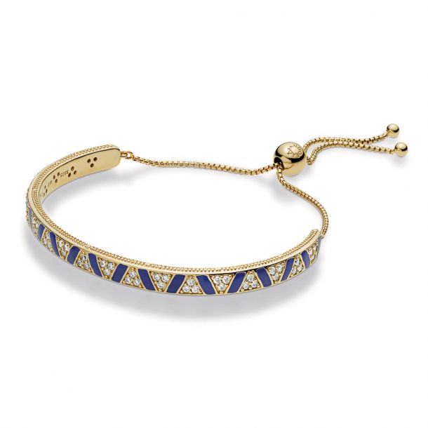 Pandora Shine Exotic Stones Stripes Bracelet Bracelet Length 6.3in 16cm