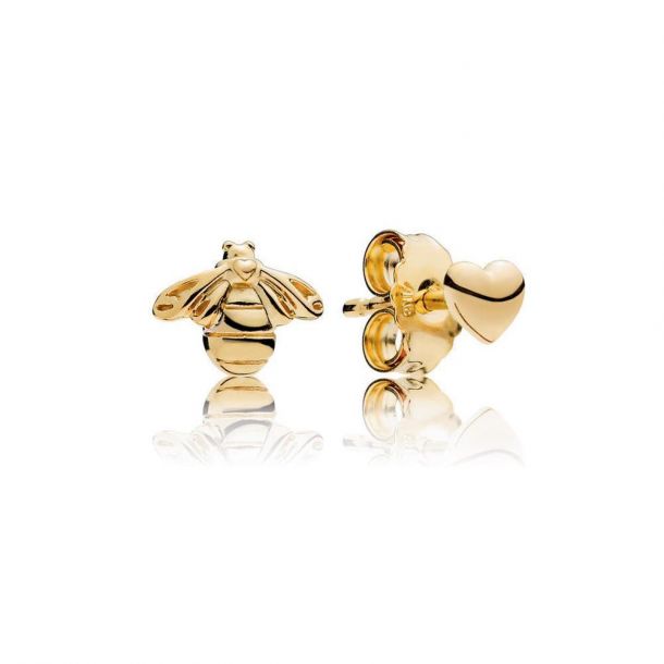 Pandora bee and heart earrings deals