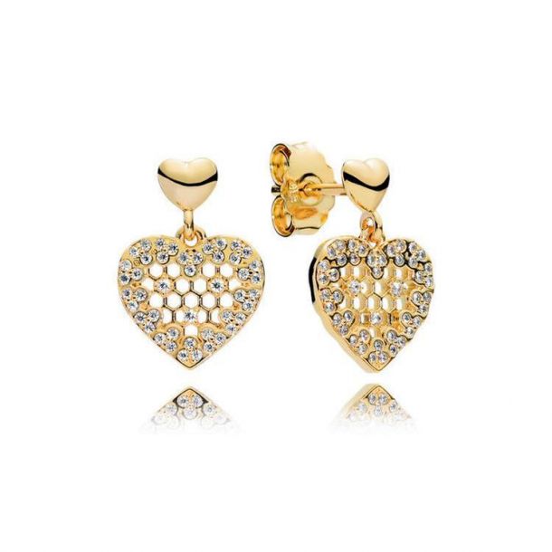 Pandora honeycomb earrings deals