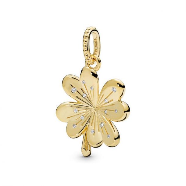 Pandora Shine Lucky Four Leaf Clover Pendant