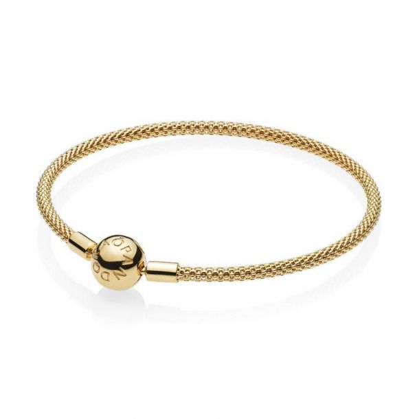 Pandora gold mesh bracelet store
