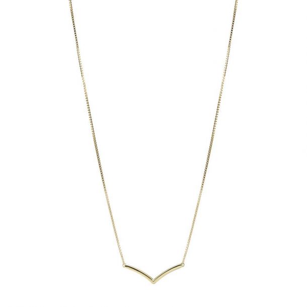 Pandora sparkling 2025 wishbone necklace