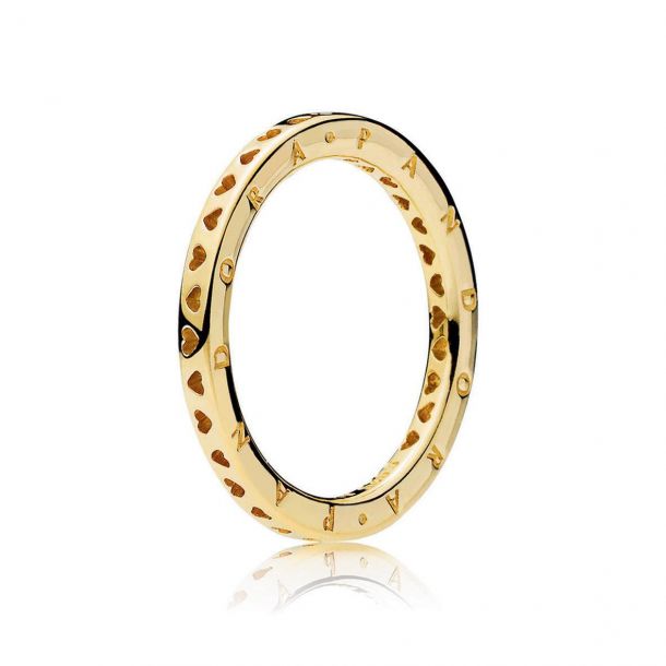 Pandora Shine Signature Hearts of Pandora Ring Ring Size 5