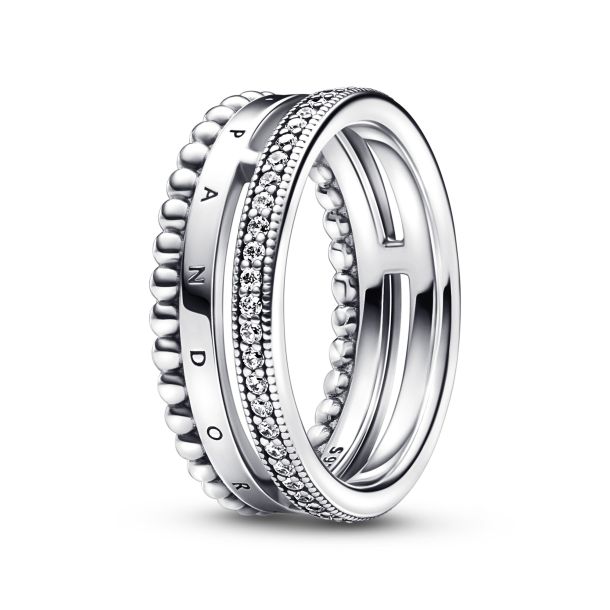 Interchangeable rings for pandora beads top