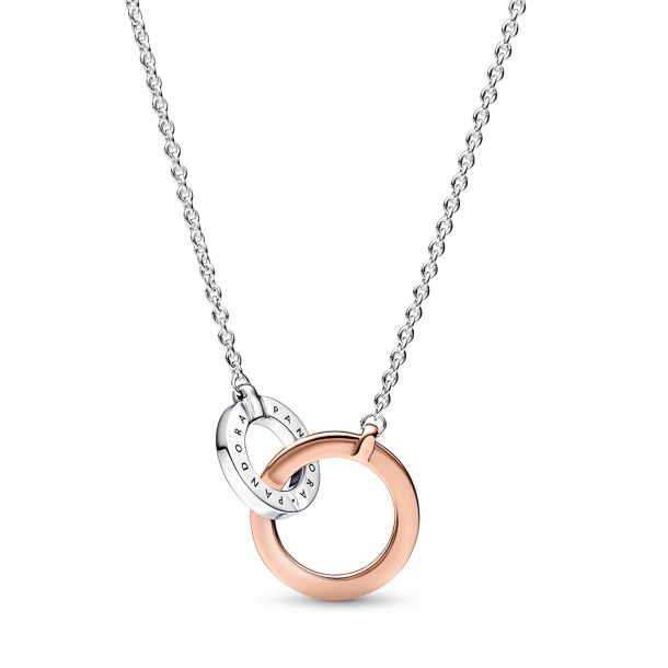 Pandora Signature Two-tone I-D Pavé Bangle | Two-tone