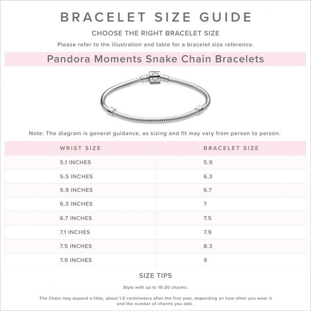 PANDORA Bracelet, T-Bar Toggle Clasp - 21 cm / 8.3 in - American
