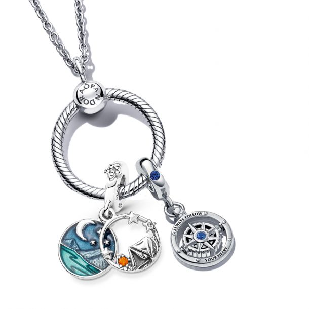 venom sympatisk Geometri Pandora Sleep Under the Stars Charm Pendant Necklace Set | REEDS Jewelers