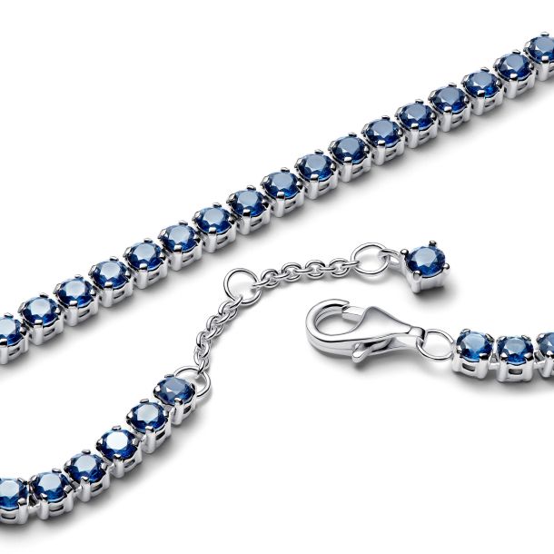 Pandora Sparkling Blue Tennis Bracelet | REEDS Jewelers