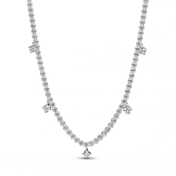 Pandora Sparkling Drop Collier Tennis Necklace REEDS Jewelers