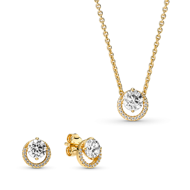 Pandora necklace and earring set discount