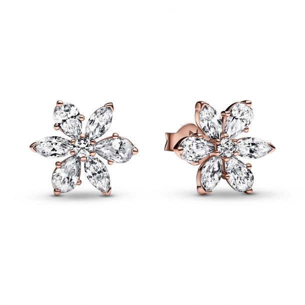 Pandora stud earrings rose gold store