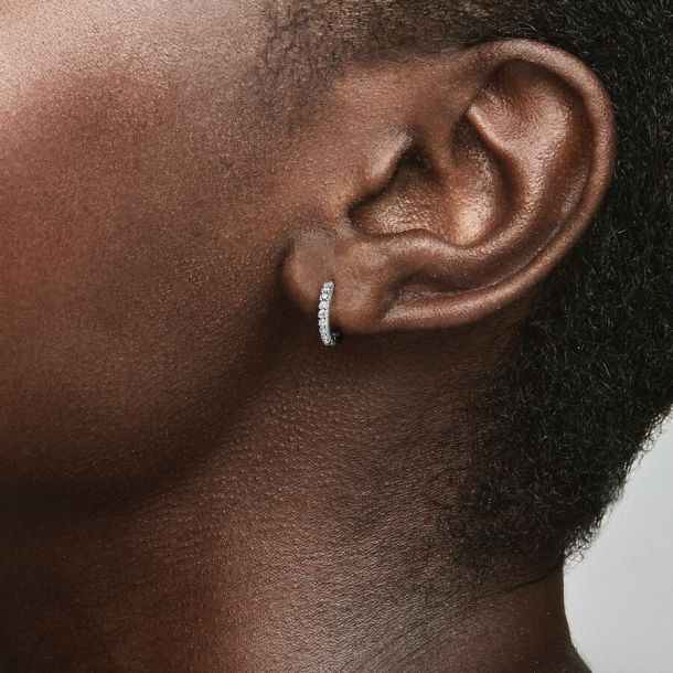 Huggie hoop earrings pandora hotsell