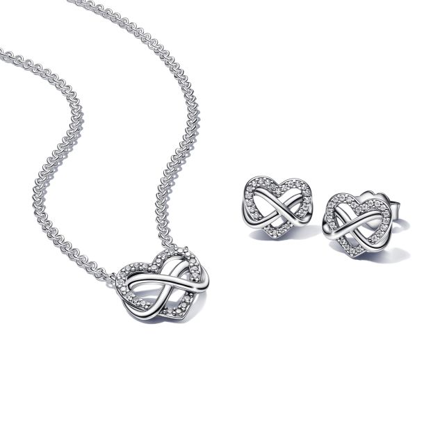Pandora Sparkling Infinity Heart Jewelry Gift Set REEDS Jewelers