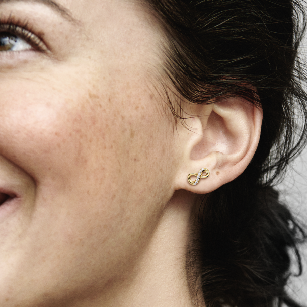 Pandora earrings infinity on sale
