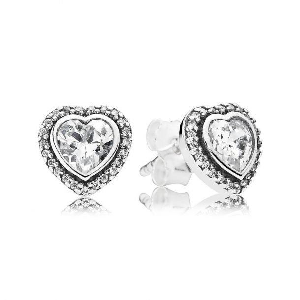 Pandora sparkling love earrings hotsell