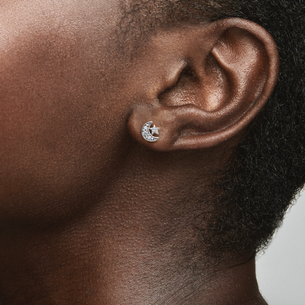 Pandora earrings moon and stars discount