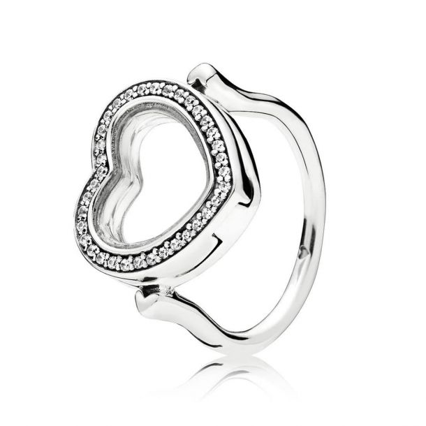 Locket heart ring sale