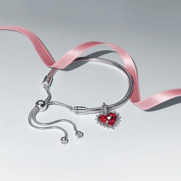 Pandora Sparkling Red Heart Bracelet Gift Set | REEDS Jewelers