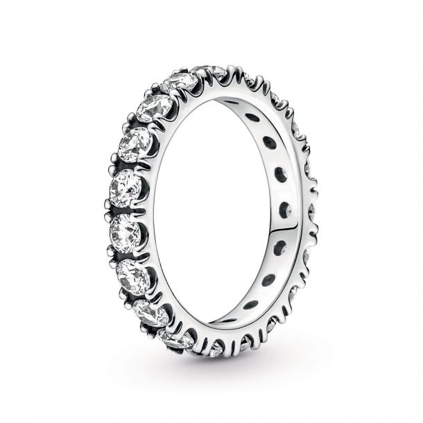 Rådne Assimilate Clancy Pandora Sparkling Row Eternity Ring | REEDS Jewelers