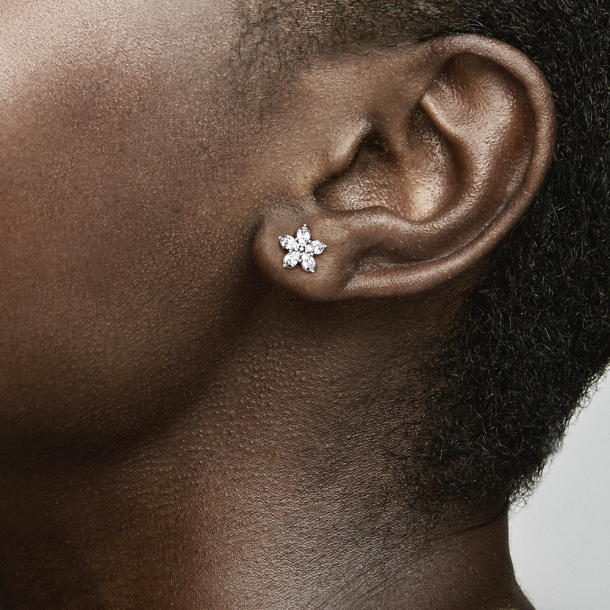 Pandora crystallised snowflake stud earrings hotsell
