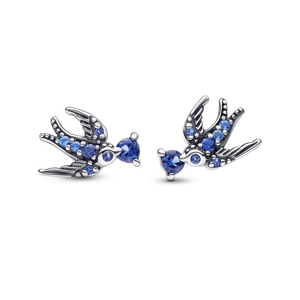 Pandora Sparkling Swallow Stud Earrings REEDS Jewelers