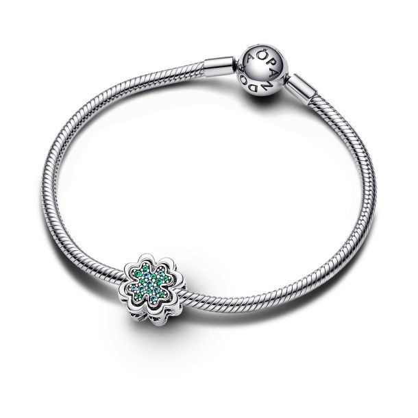 Pandora dazzling clover charm on sale