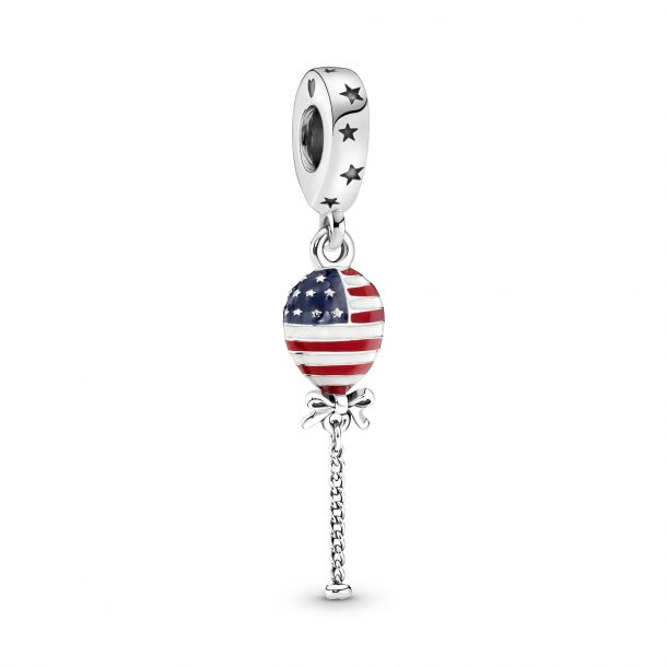 Pandora Stars Stripes Bow Balloon Dangle Charm REEDS Jewelers