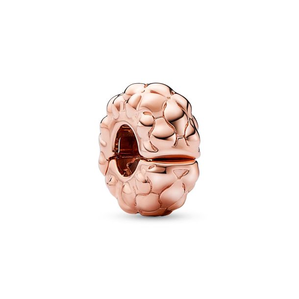 Pandora Studded Clip Charm Rose Gold Plated