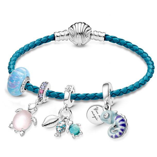 Pandora Summer Friends Charm Bracelet Set 7.5 Inches REEDS Jewelers