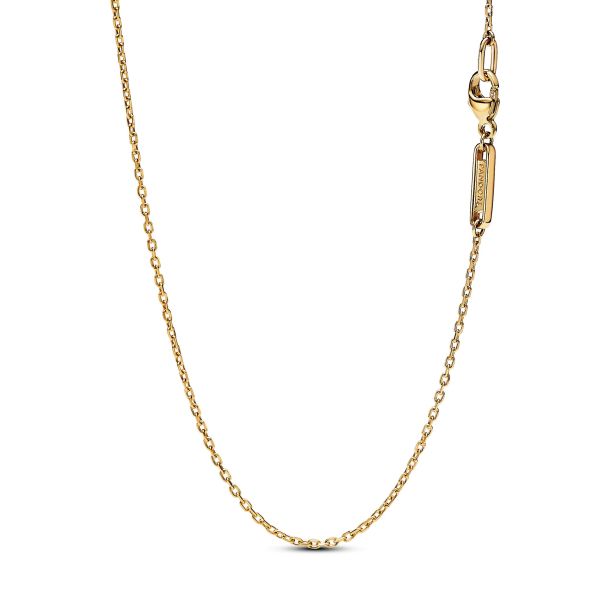 One to One Round + Elongated Cable 14k Gold Filled Chain Necklace