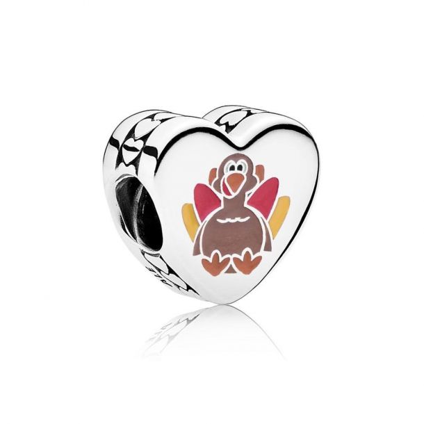 Pandora Thankful For You Turkey Charm