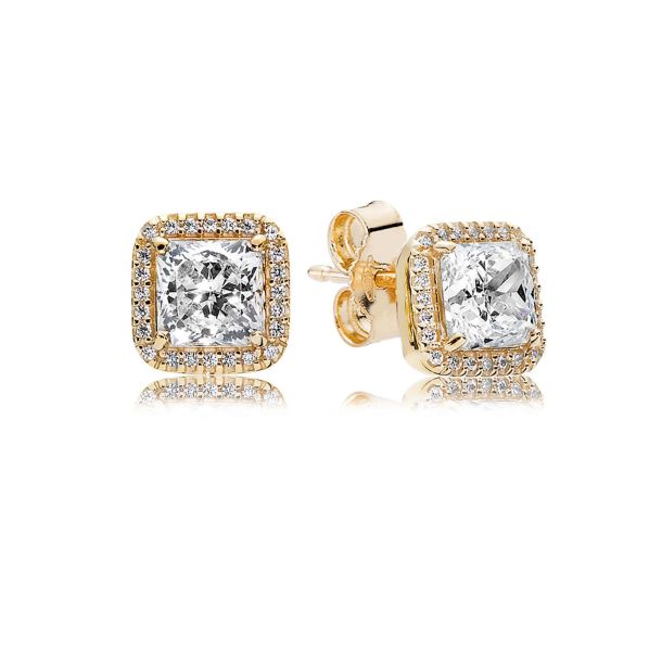 Pandora 14k gold earrings clearance