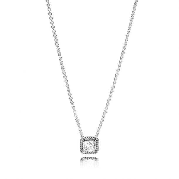 Timeless elegance necklace outlet clear cz