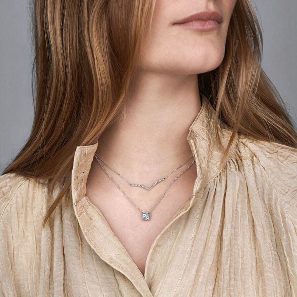 Pandora classic elegance necklace clear cz store