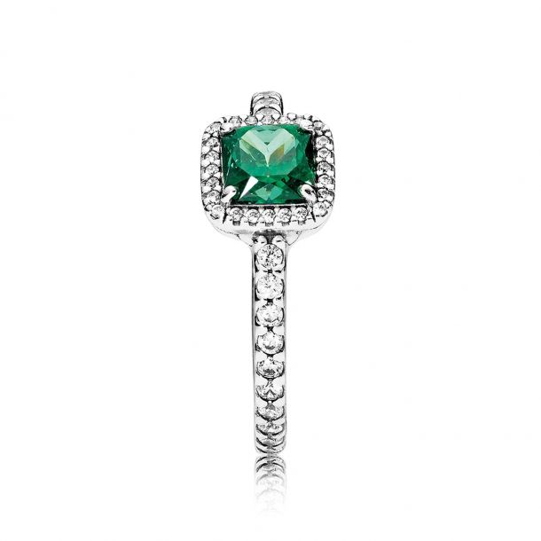 Pandora green timeless elegance ring sales