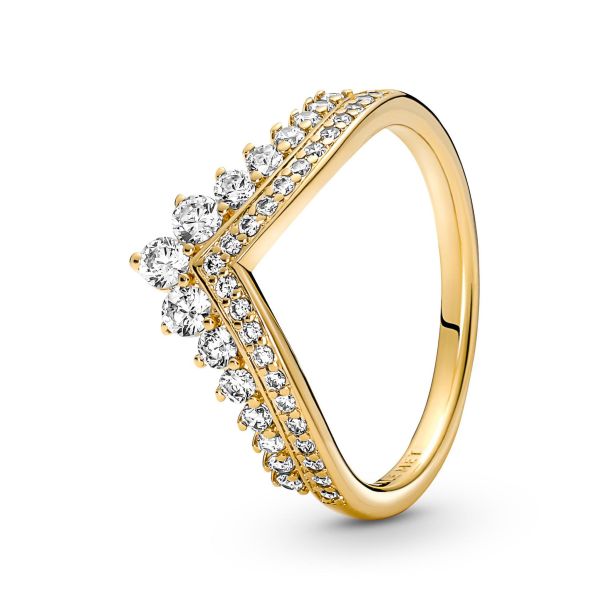 Pandora shine 18k over shop silver tiara crown ring