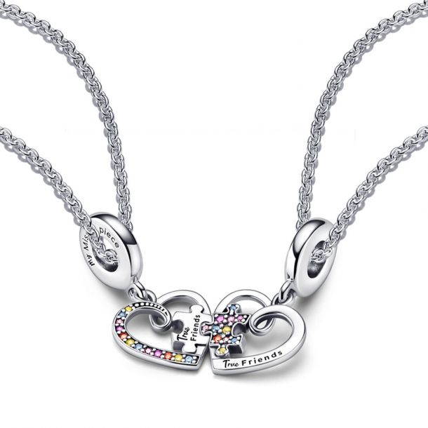 Best Friendship Necklace  Lock & Key BFF Necklace Set - Gold