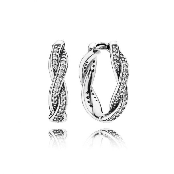 Pandora Twist of Fate Hoop Earrings