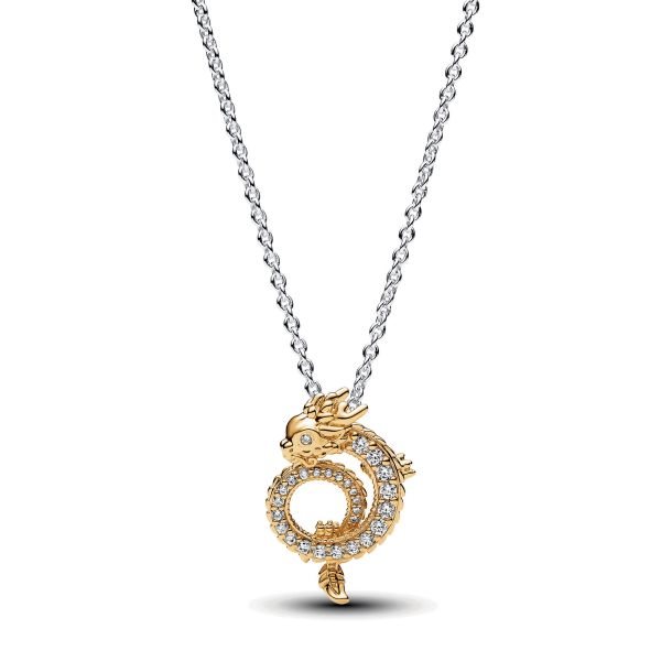 Pandora Two-Tone Chinese Year of the Dragon Collier Necklace | REEDS  Jewelers