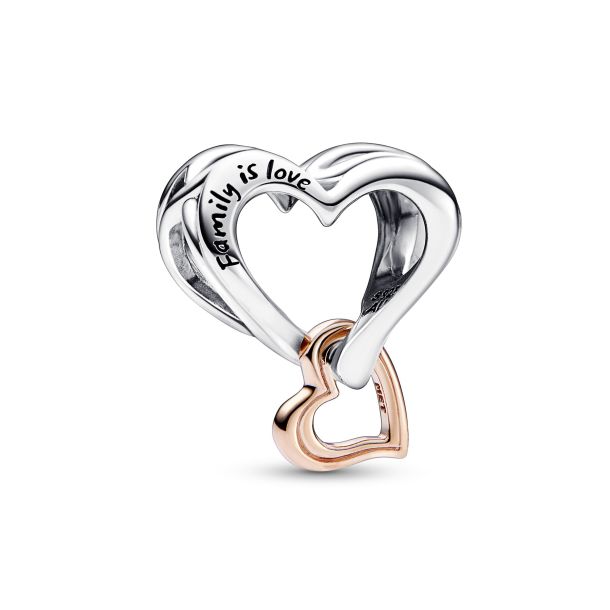 Pandora Two-Tone Openwork Infinity Heart Charm | Rose Gold-Plated | REEDS  Jewelers