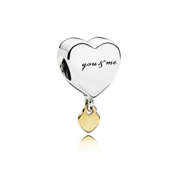 Pandora two hearts charm deals